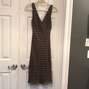 Classy BCBG Polka Dot sundress - 100% silk